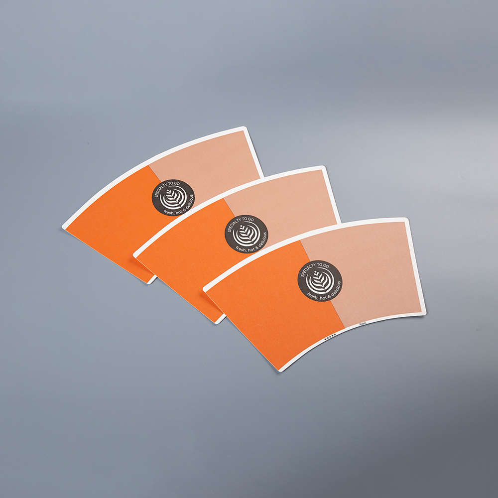 Enkele papieren bekerventilator met PE-coating